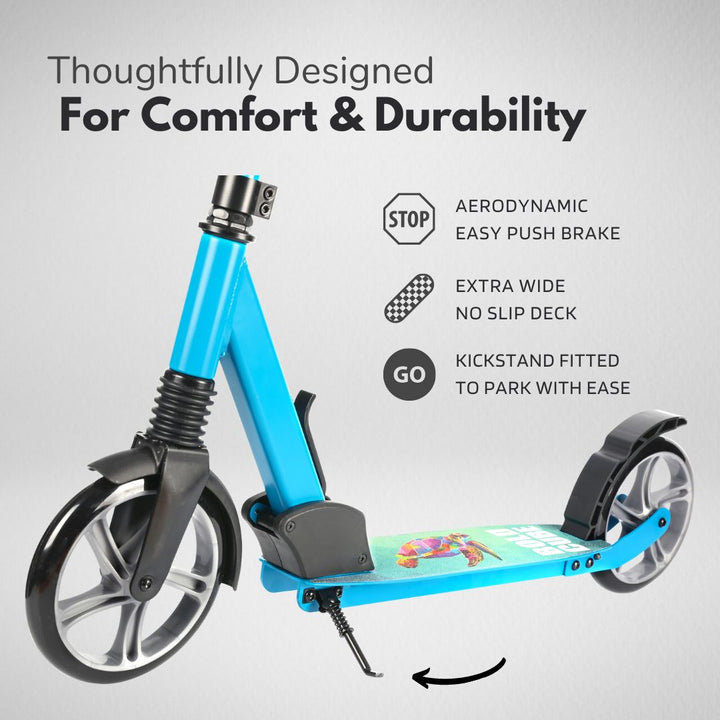 Navy - Big 2 Wheel Scooter Big Wheeler BOLDCUBE Scooters