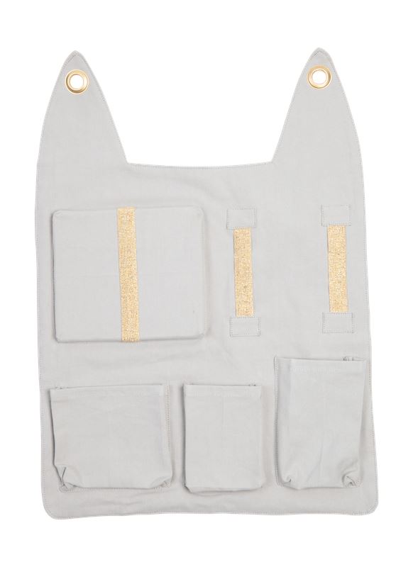 Nursery Wall Storage Icy Grey Pirate Wall Pocket Sorting & Stacking Toys Fabelab