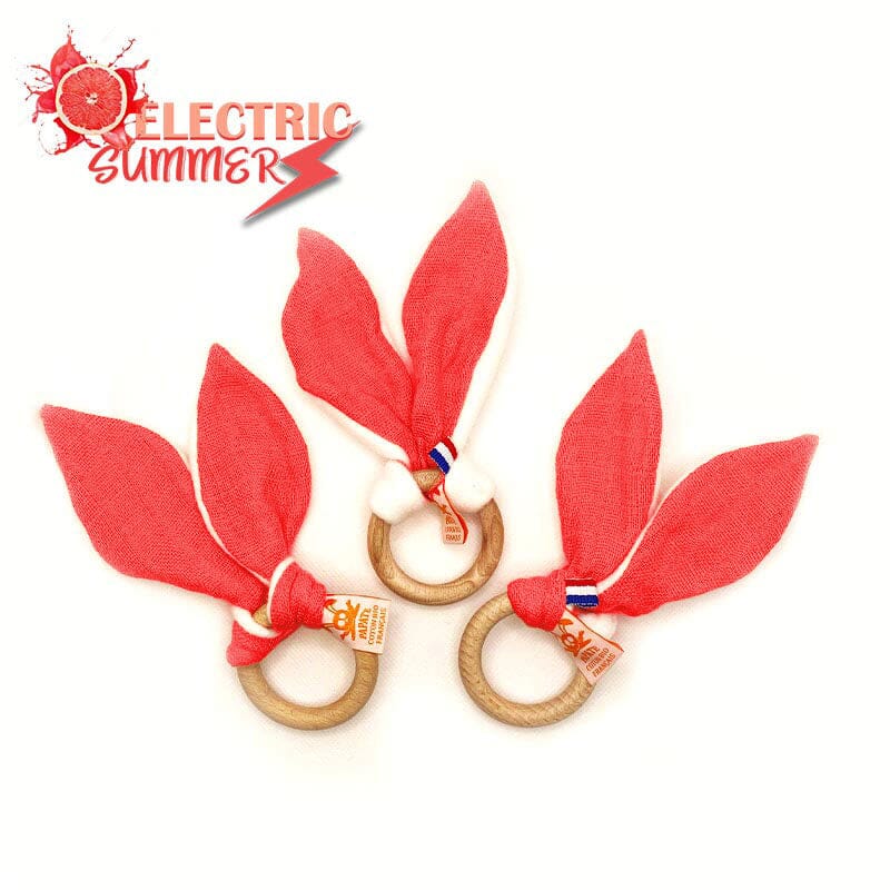 Papate Electric Summer Organic Teething Ring Pacifiers & Teethers Papate