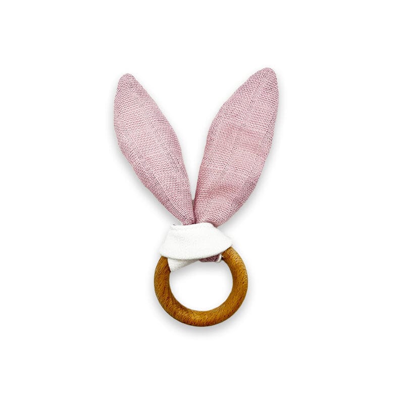 Papate Pink Organic Teething Ring Pacifiers & Teethers Papate