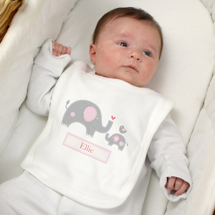 Personalised Elephant Baby Bib Bibs Mini Bee