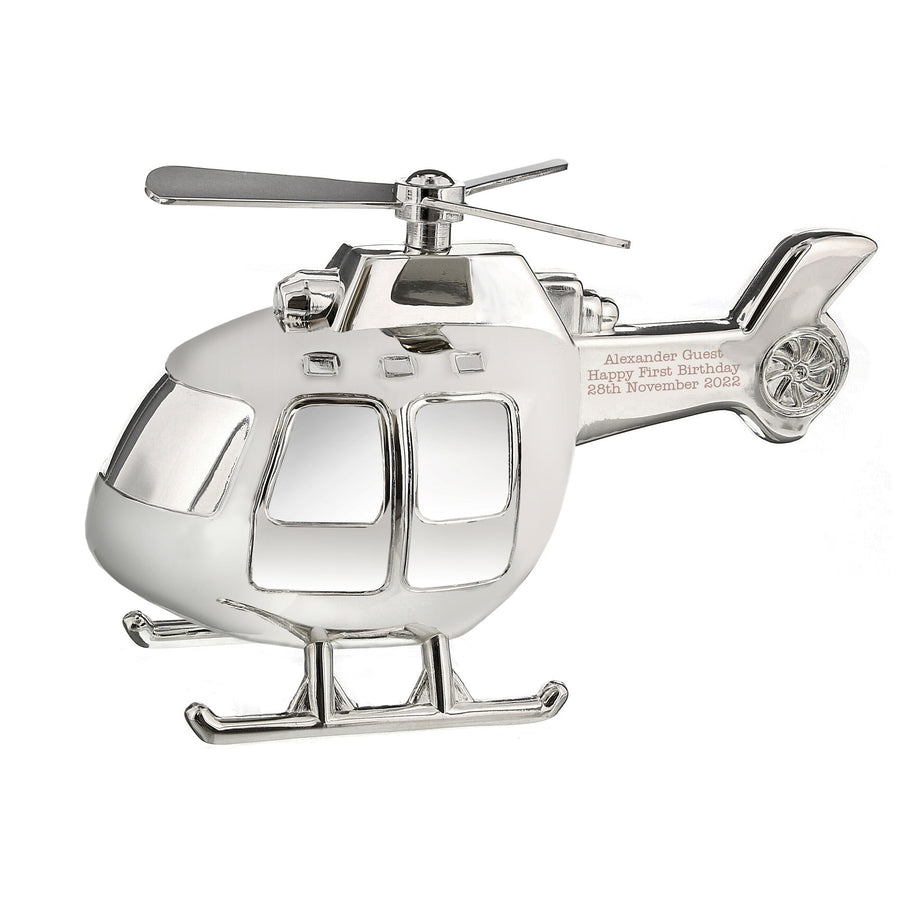 Personalised Helicopter Money Box Piggy Banks & Money Jars Mini Bee