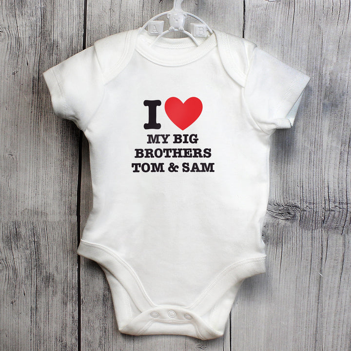 Personalised I HEART Baby Vest Baby One-Pieces Mini Bee