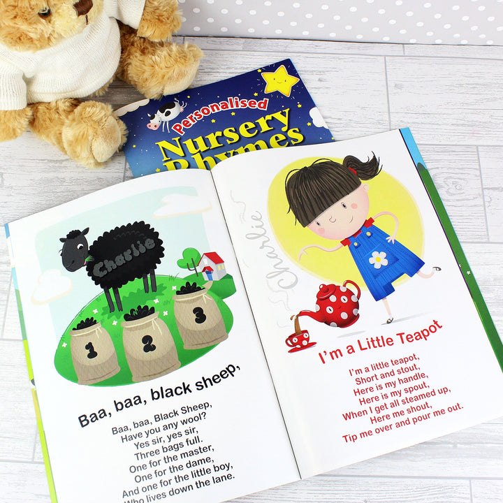 Personalised Nursery Rhyme Book Baby Activity Toys Mini Bee