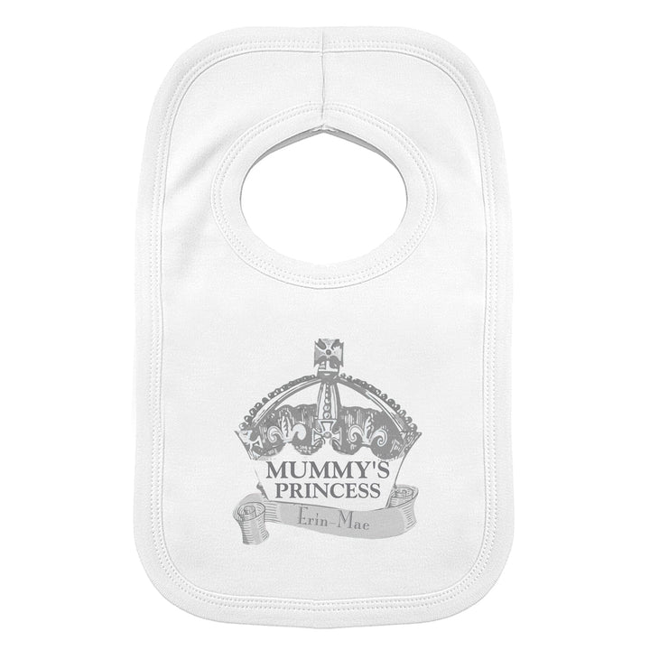 Personalised Royal Crown Bib Bibs Mini Bee