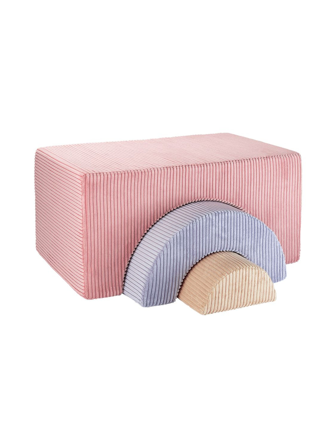 Wigiwama Pink Mousse Rainbow Playset Foam Blocks Wigiwama