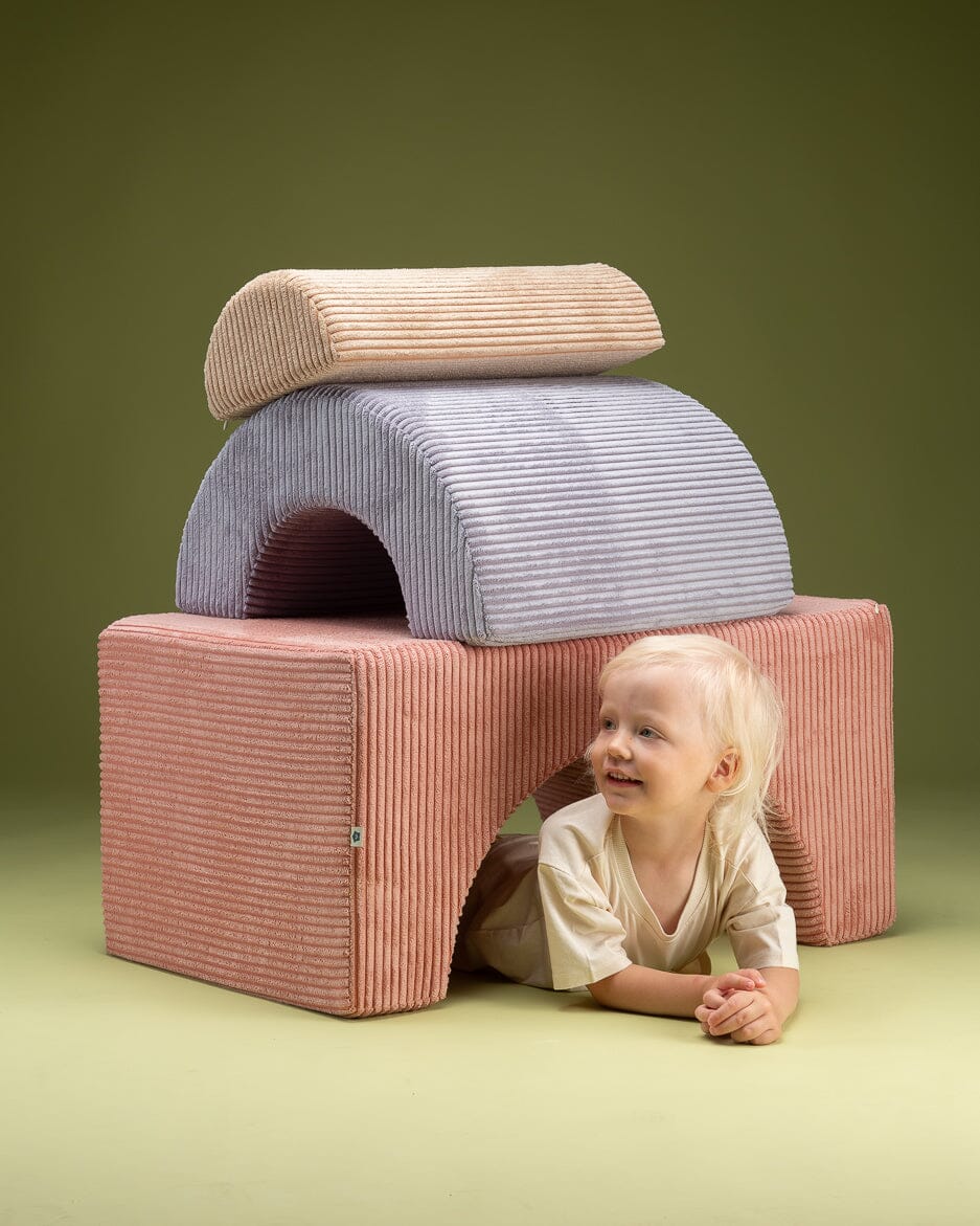 Wigiwama Pink Mousse Rainbow Playset Foam Blocks Wigiwama