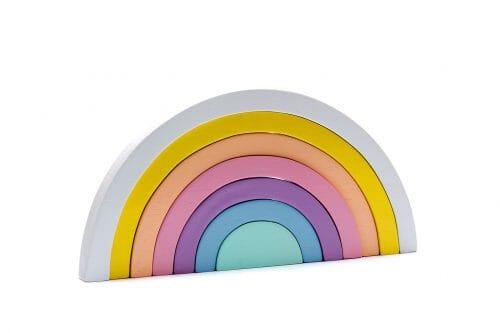 Wooden Rainbow Stacker Baby Activity Toys Best Years