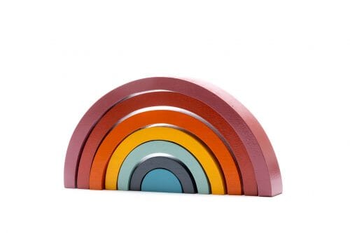 Wooden Rainbow Stacker Baby Activity Toys Best Years Contemporary