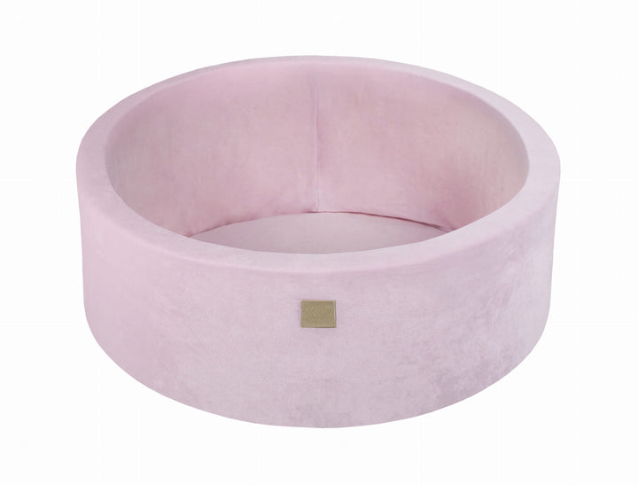 MeowBaby Power Pink okrągły bawełniany basen z 200 kulkami