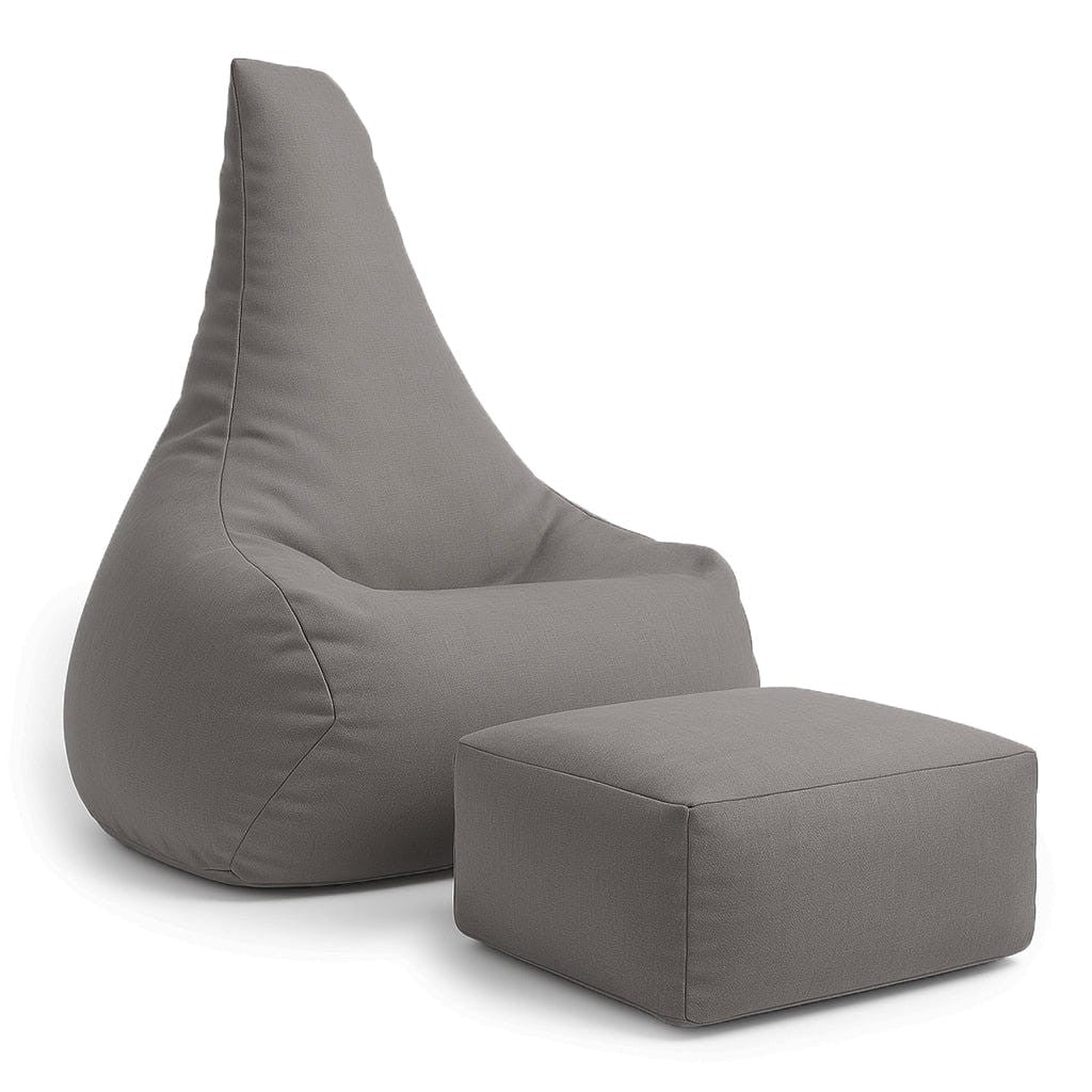 MeowBaby Outzy Tearor Sako Bag in Drift Dlay Taupe — MeowBaby kids bean bag chair
