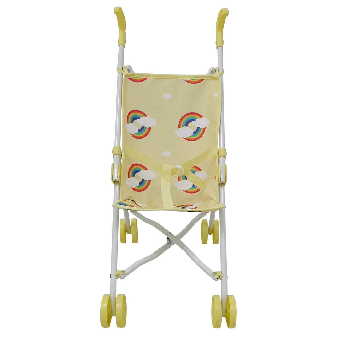 Roma Rupert Umbrella Buggy in Primrose, wheels and handle detail