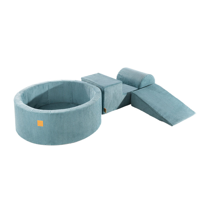 MeowBaby Soft Play Ball Pit - Aesthetic, Turquoise