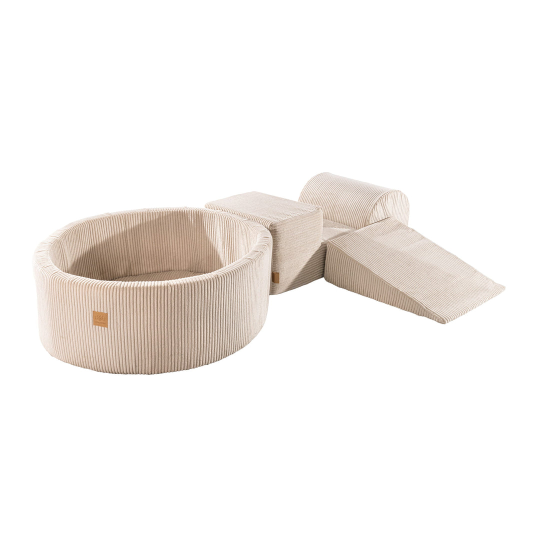 MeowBaby Soft Play Ball Pit - Aesthetic, Ecru