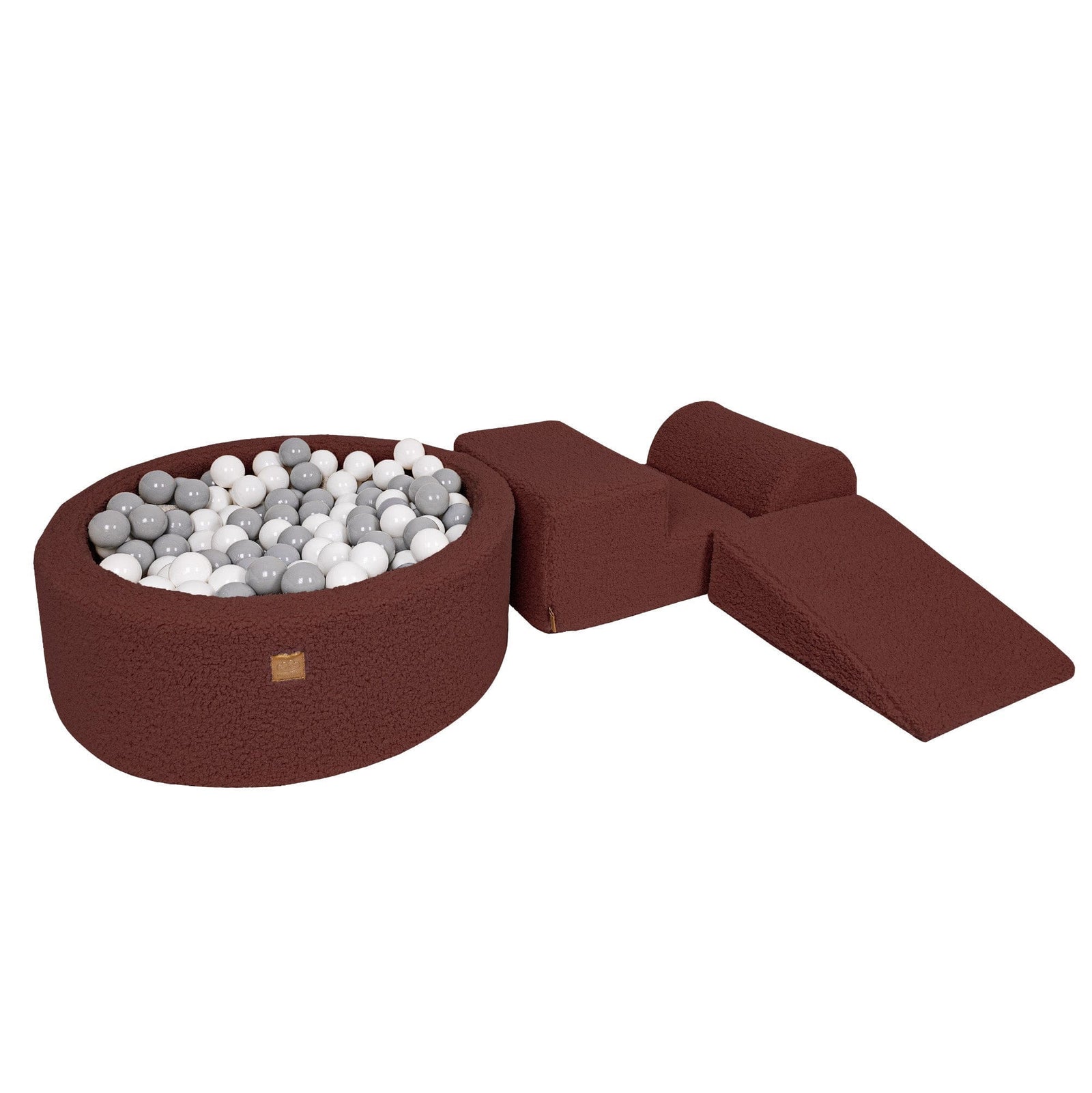 MeowBaby Soft Play Ball Pit - Bearly, Dark Brown