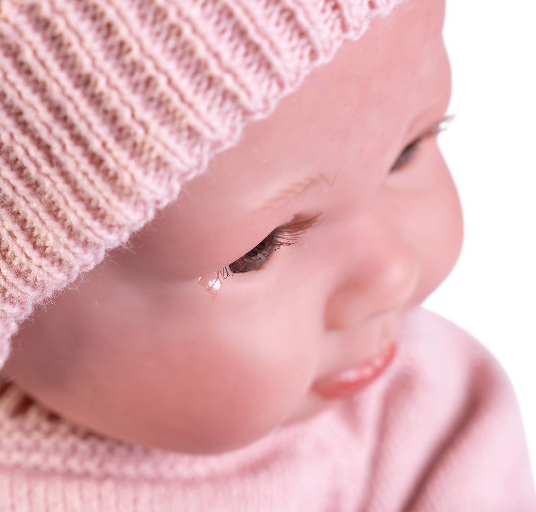 Antonio Juan Luca Lifelike Reborn Doll, 42cm, seated pose showing overall size and proportions