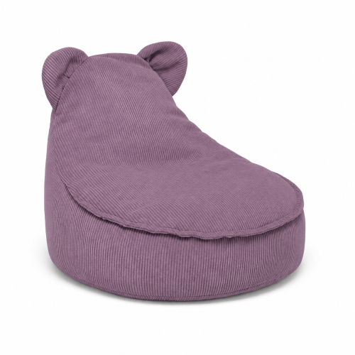 MeowBaby Teddy Sako Bag in Slimcord Lavender corduroy