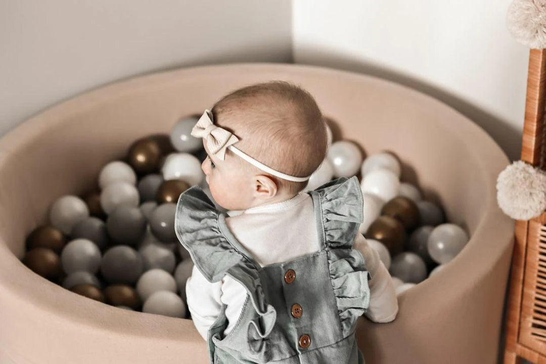 Monio for Kids Beige Cotton Round Ball Pit