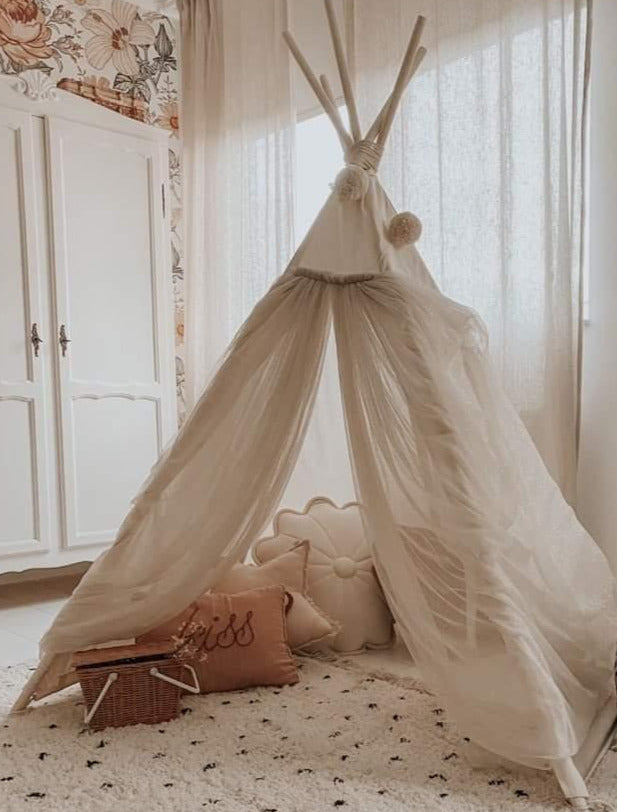 MINICAMP Fairy Play Teepee in Ecru