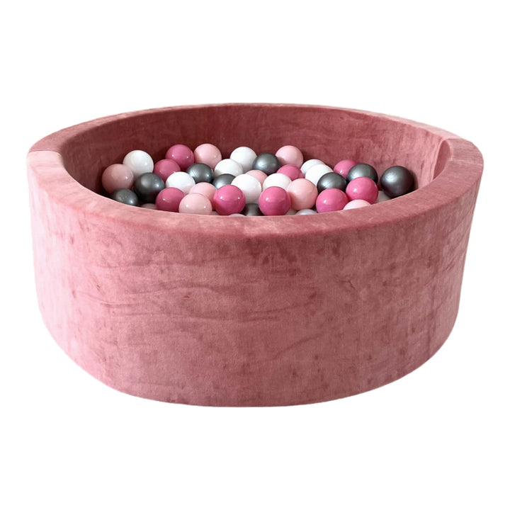 Monio for Kids Dirty Pink Velvet Round Ball Pit