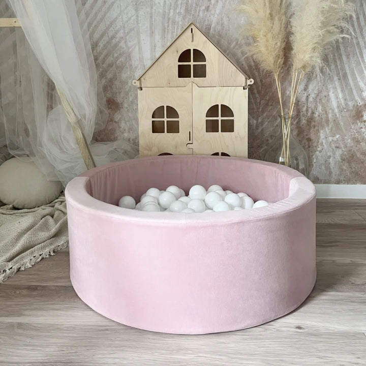 Monio for Kids Pink Cotton Trinity Round Ball Pit