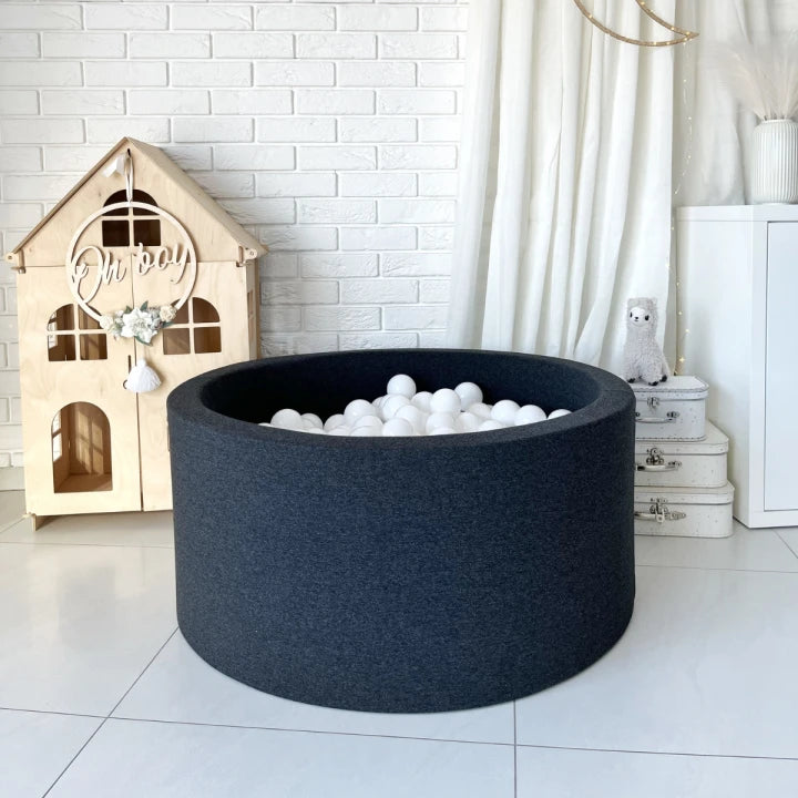 Monio for Kids Graphite Cotton Round Ball Pit