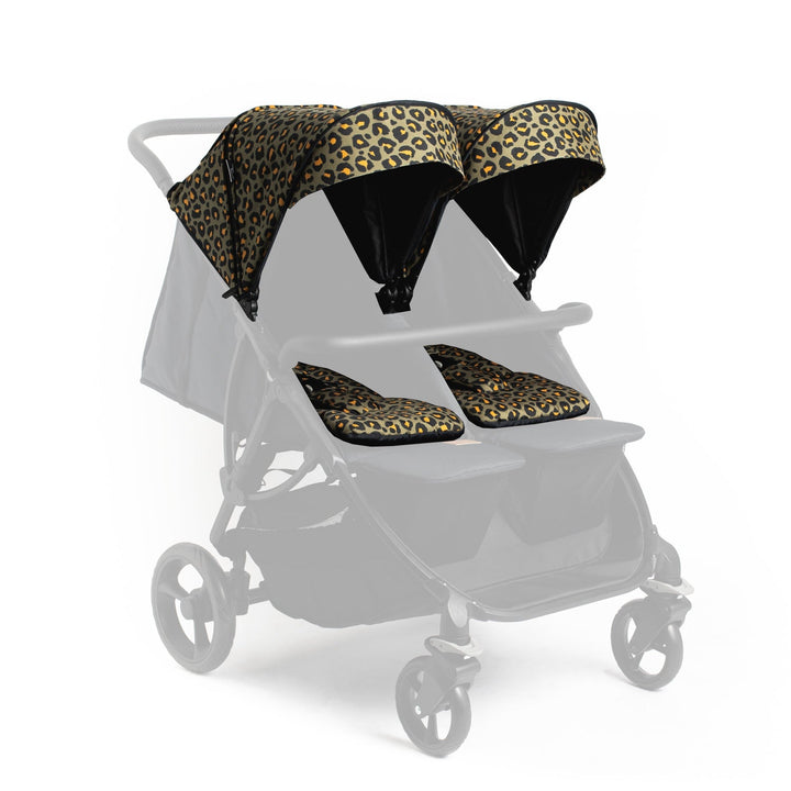 Roma Gemini 2 Colour Pack in Khaki Leopard, hood pack