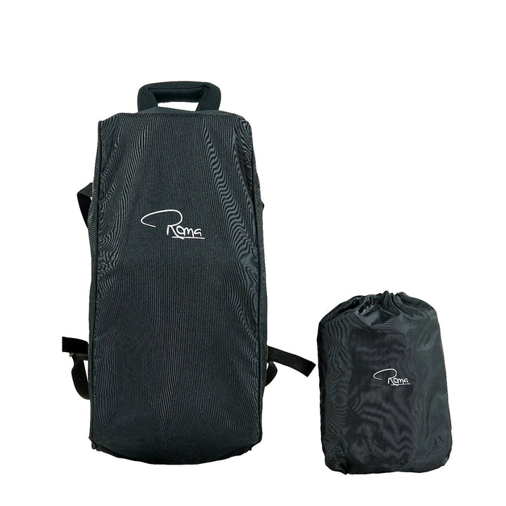 Roma Capsule³ travel backpack and raincover pouch included accessories