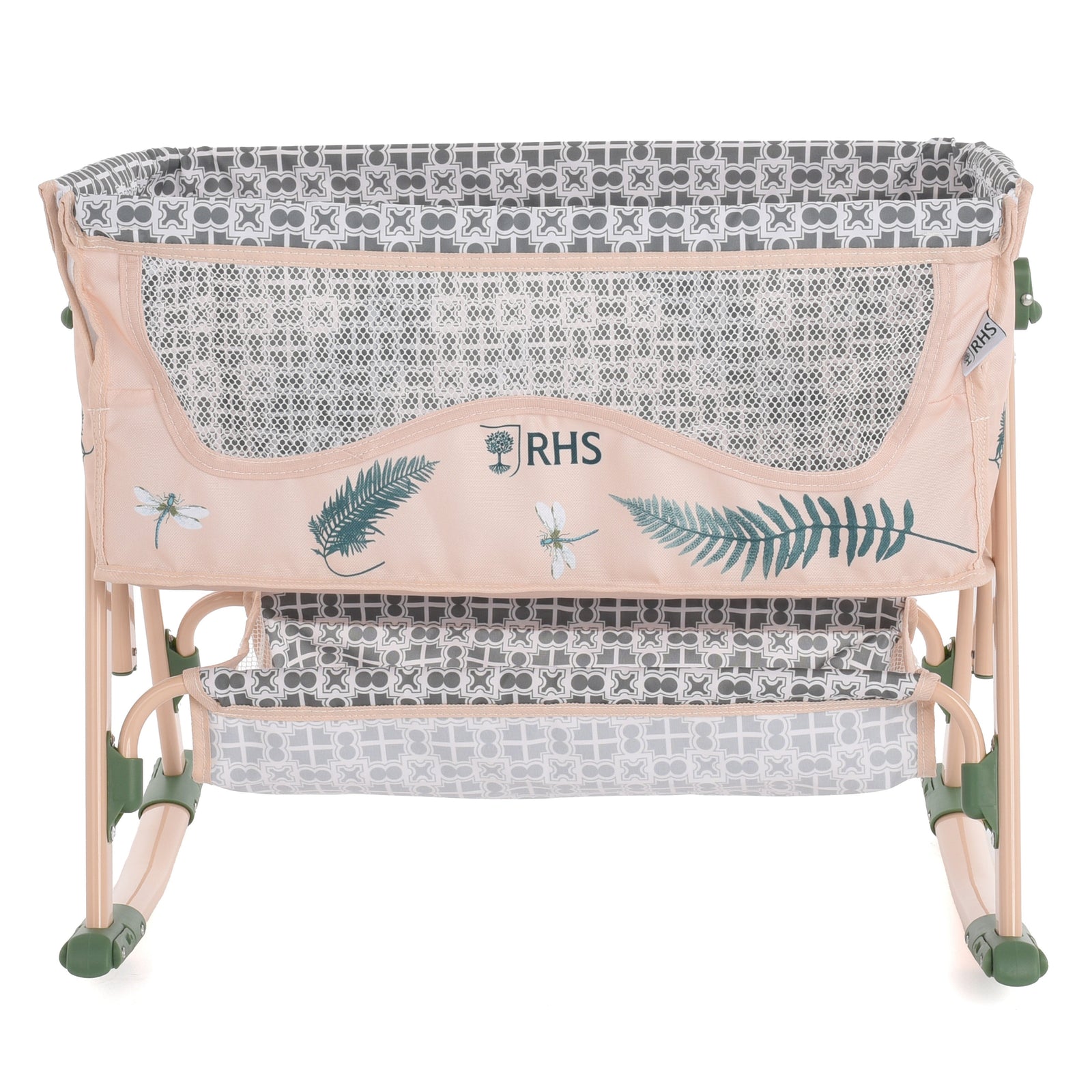 Roma RHS Bedside Crib - Fern - detail photo