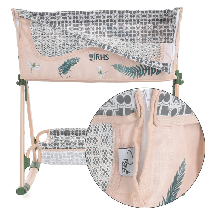 Roma RHS Bedside Crib - Fern - detail photo