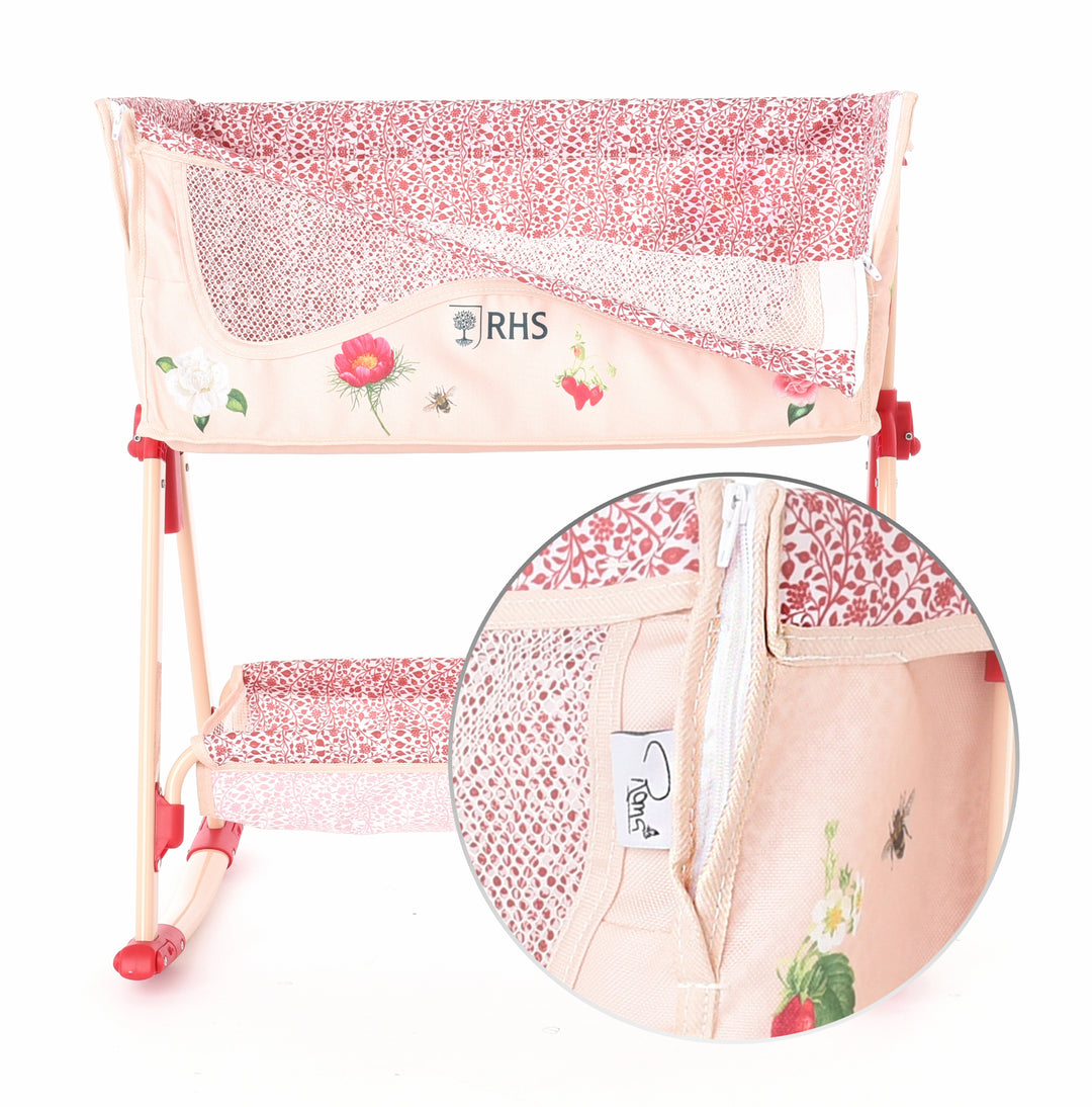 Roma RHS Bedside Crib - Flora - detail photo