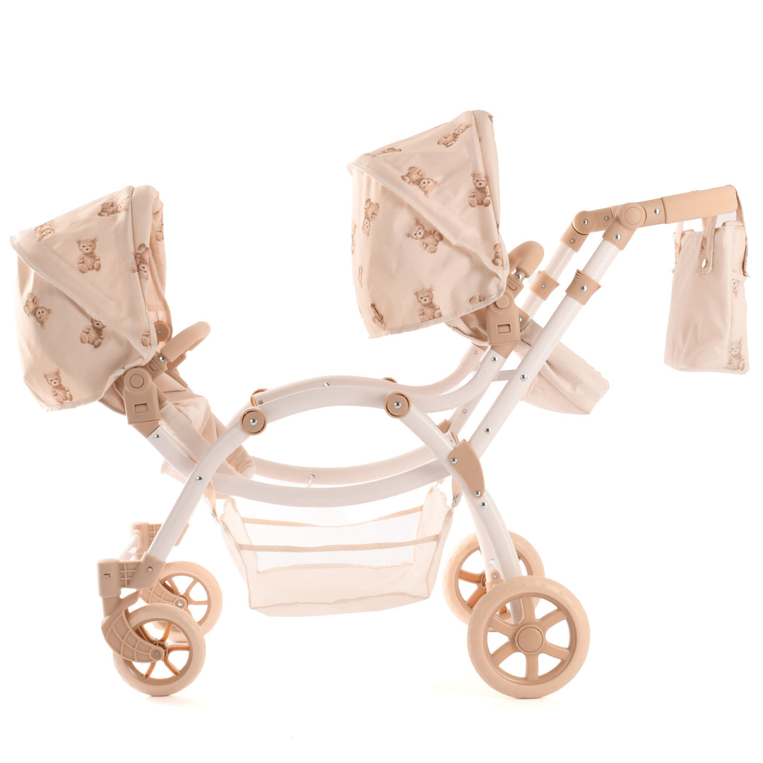 Roma Teddy Twin Dolls Pram - detail view 3