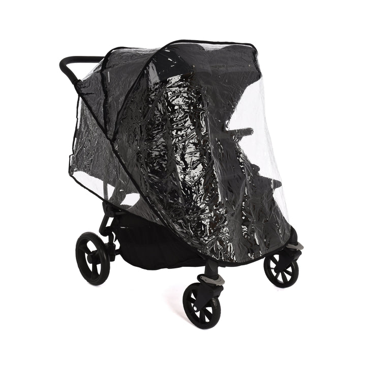 Roma Gemini 2 double pushchair in Jet Black, additional angle