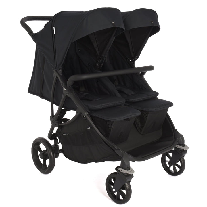 Roma Gemini 2 double pushchair in Jet Black, hero view