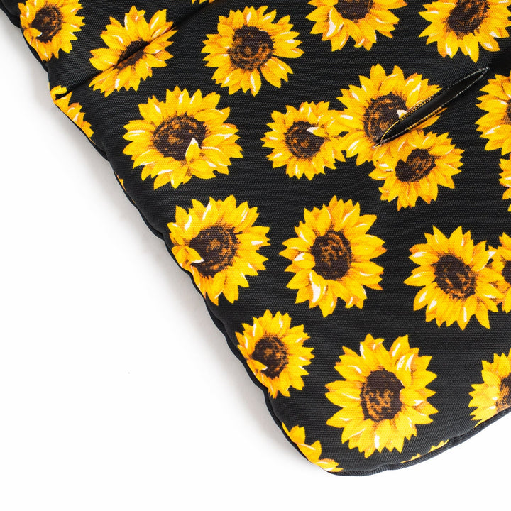 Roma Gemini 2 double pushchair in Sunflower, three-quarter view