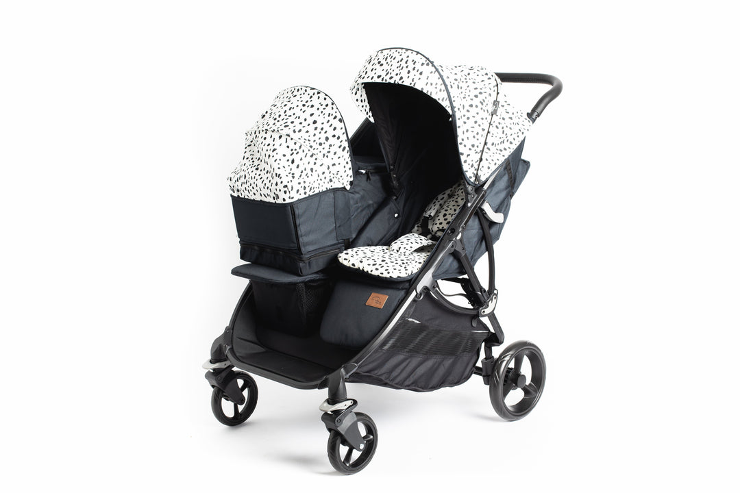 Roma Gemini 2 Carry Cot in Dalmatian, front view
