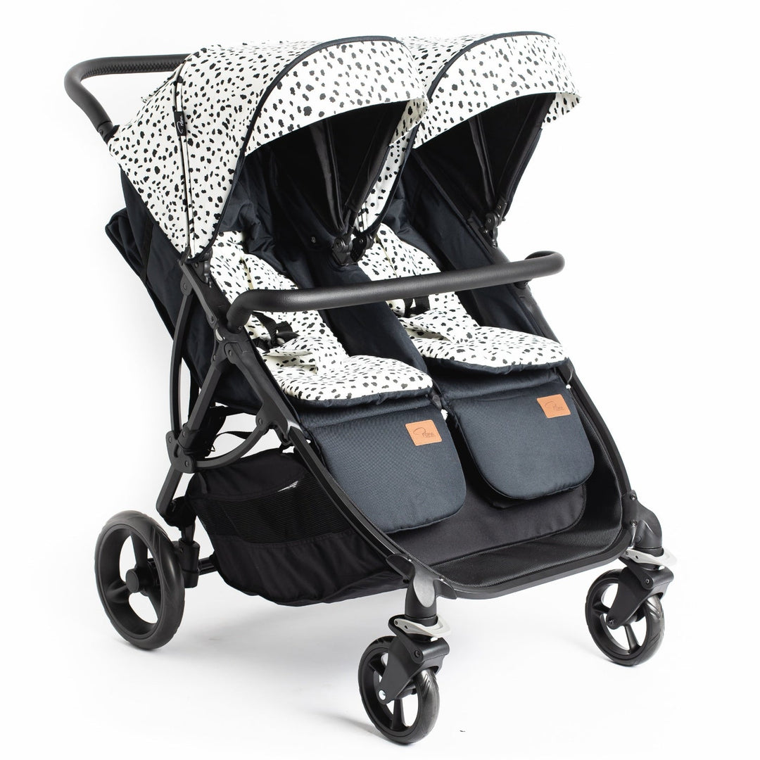 Roma Gemini 2 double pushchair in Dalmatian, hero view