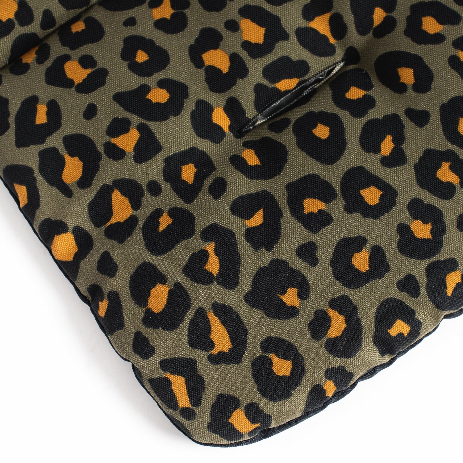 Roma Gemini 2 double pushchair in Khaki Leopard, seat liner detail
