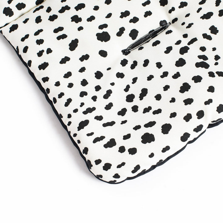 Roma Gemini 2 double pushchair in Dalmatian, seat liner detail