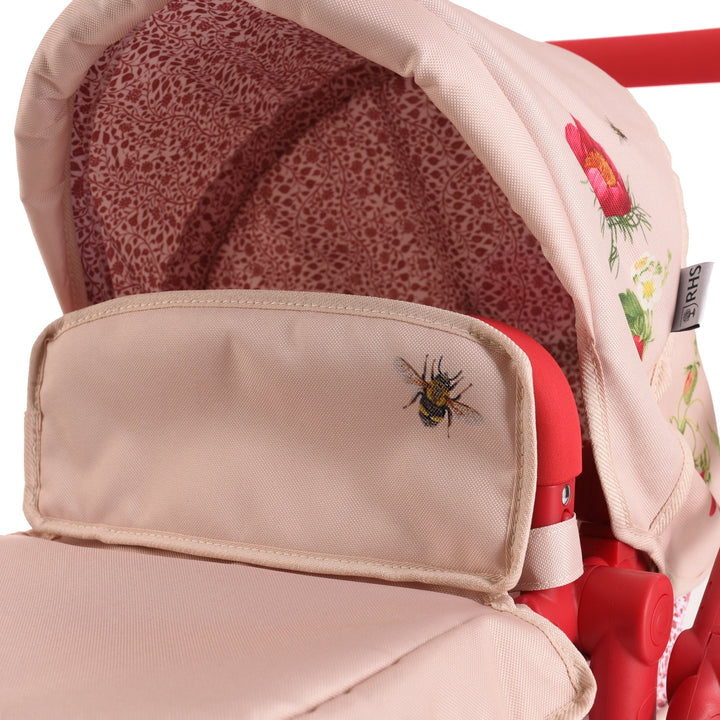 Roma RHS Single Dolls Pram - Flora - detail photo