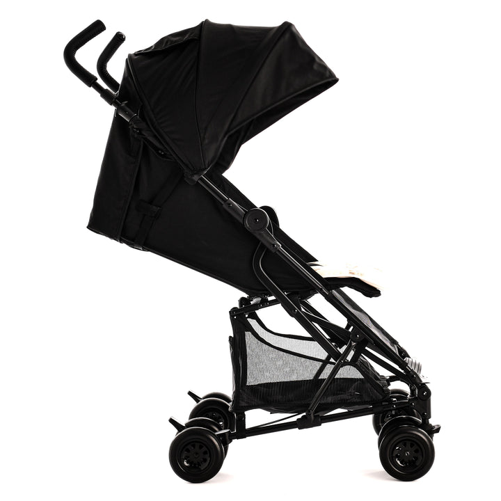 Roma Rizzo 2 - Teddy Cream, side view with seat reclined 1