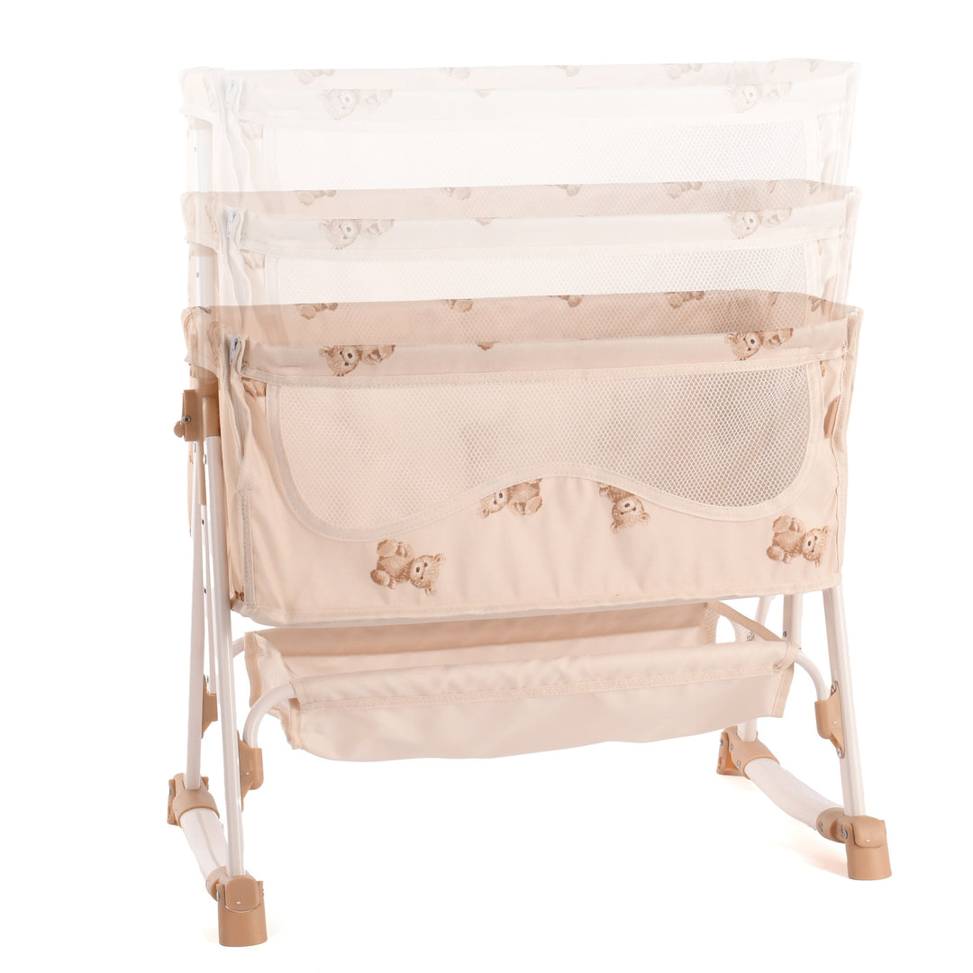 Roma Teddy Bedside Crib - bedside 1