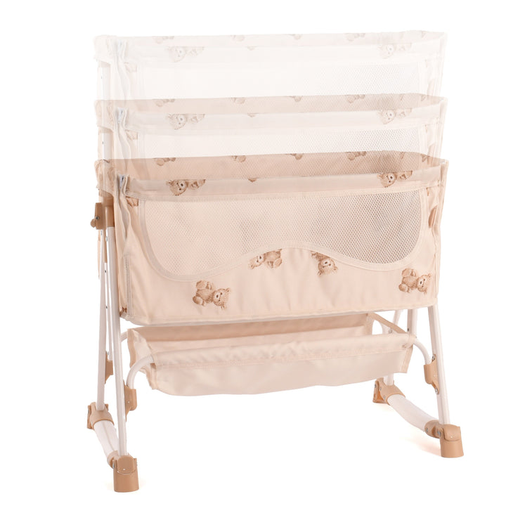 Roma Teddy Bedside Crib - bedside 1