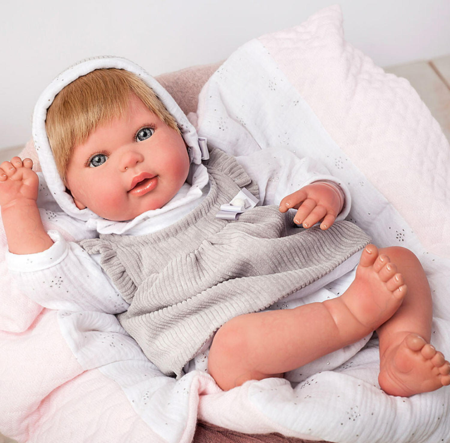 Arias Reborn Doll Emma, 45cm, product photo on white background