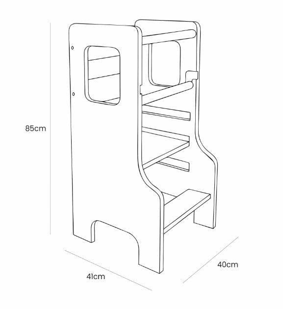 MeowBaby MDF Learning Tower
