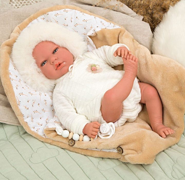 Arias Reborn Doll Alejandra with Carrycot Dolls Arias 