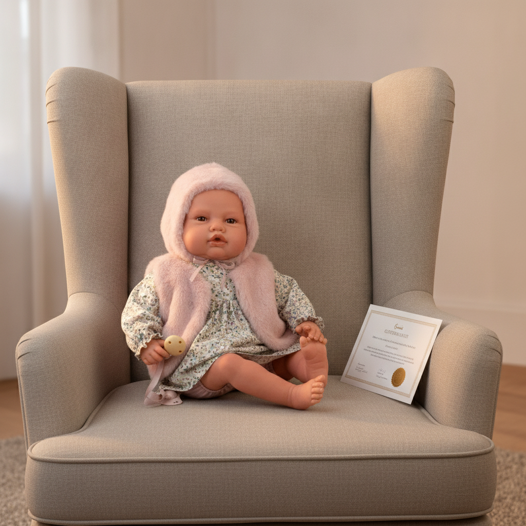 Collector-grade detail - Antonio Juan Fur Reborn Doll, 50cm, Nestoro