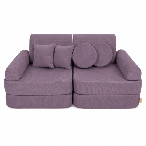 MeowBaby Slimcord Pocket Kids Sofa Plus in Lavender