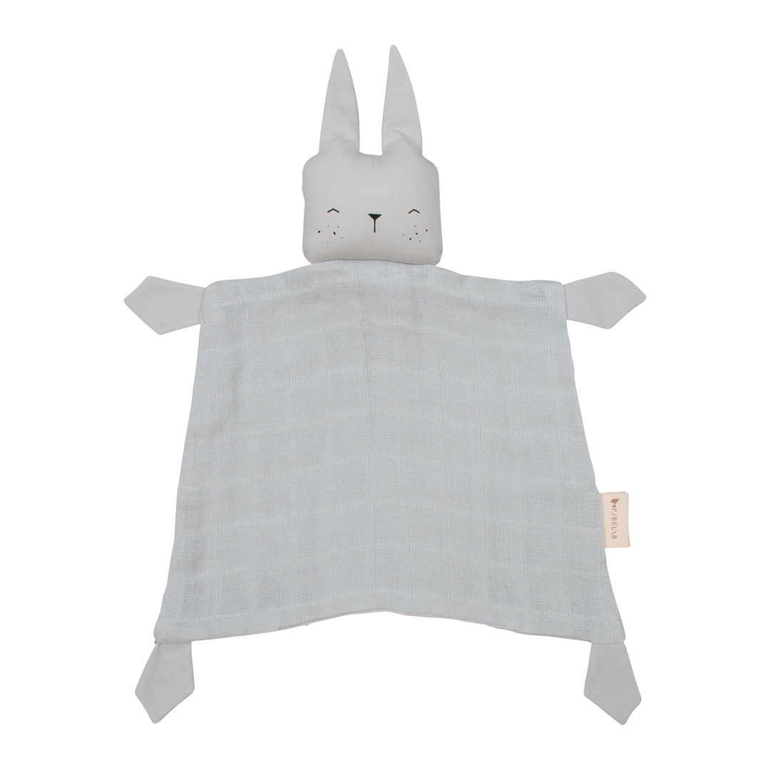 Ice Grey Bunny Cuddle Comforter Baby Soothers Fabelab 