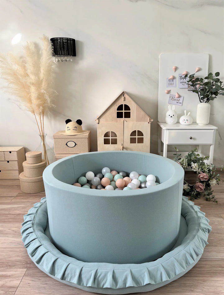 Monio for Kids Dirty Mint Cotton Round Ball Pit
